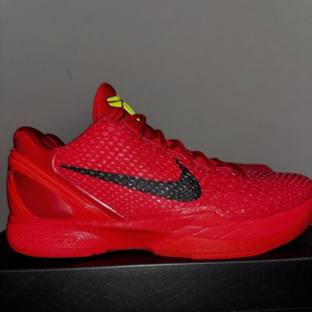 Nike Kobe 6 Protro Reverse Grinch Bright Crimson Black Electric Green Men’s 9.5
